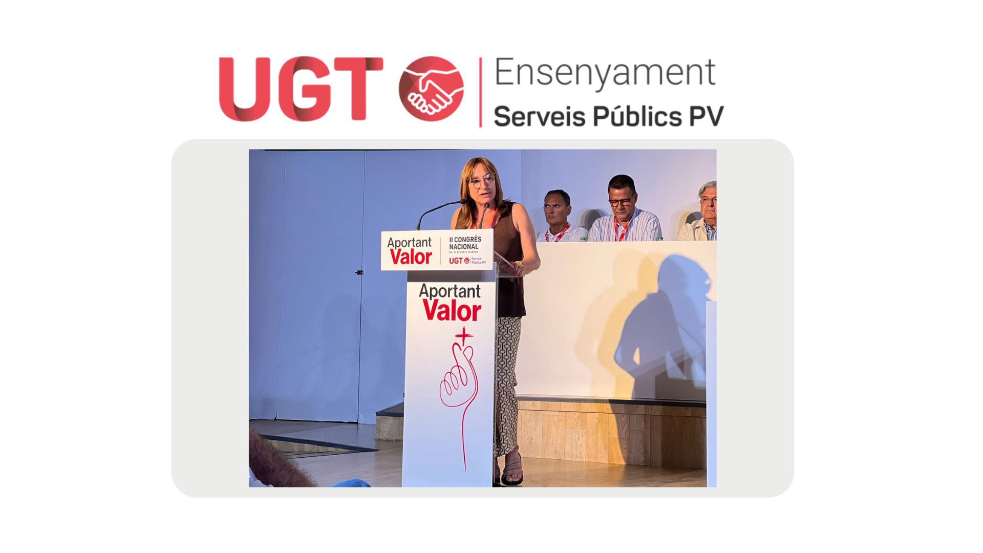 Mayte Montaner Soria, reelegida secretària general d’UGT Serveis Públics amb el 98% dels vots