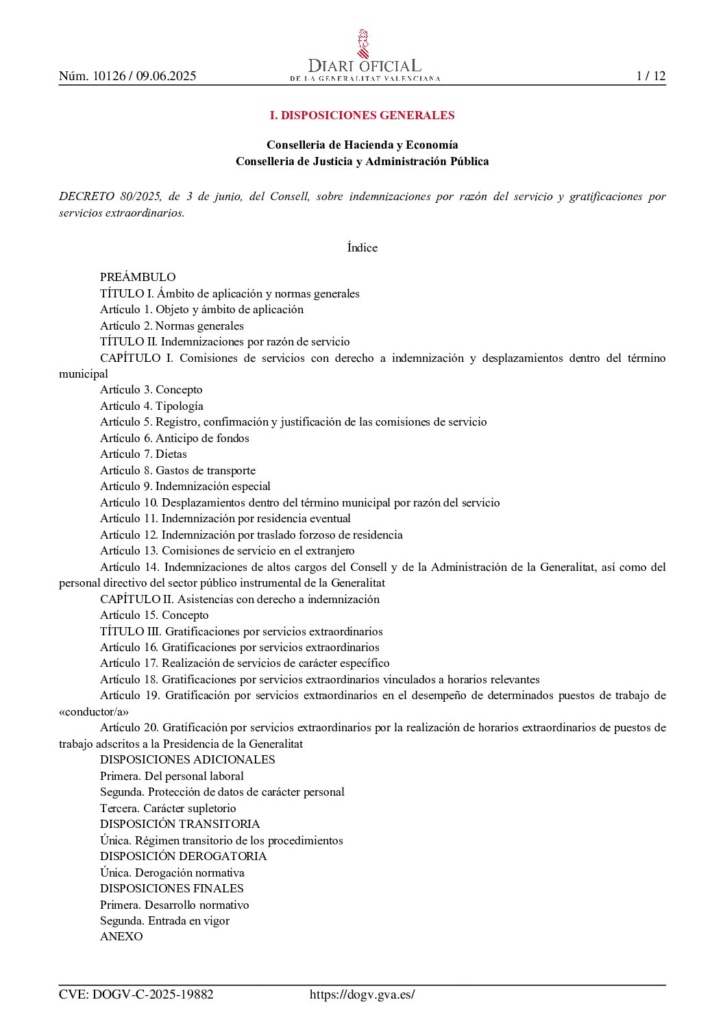 Principals novetats del decret sobre indemnitzacions per raó de servei .