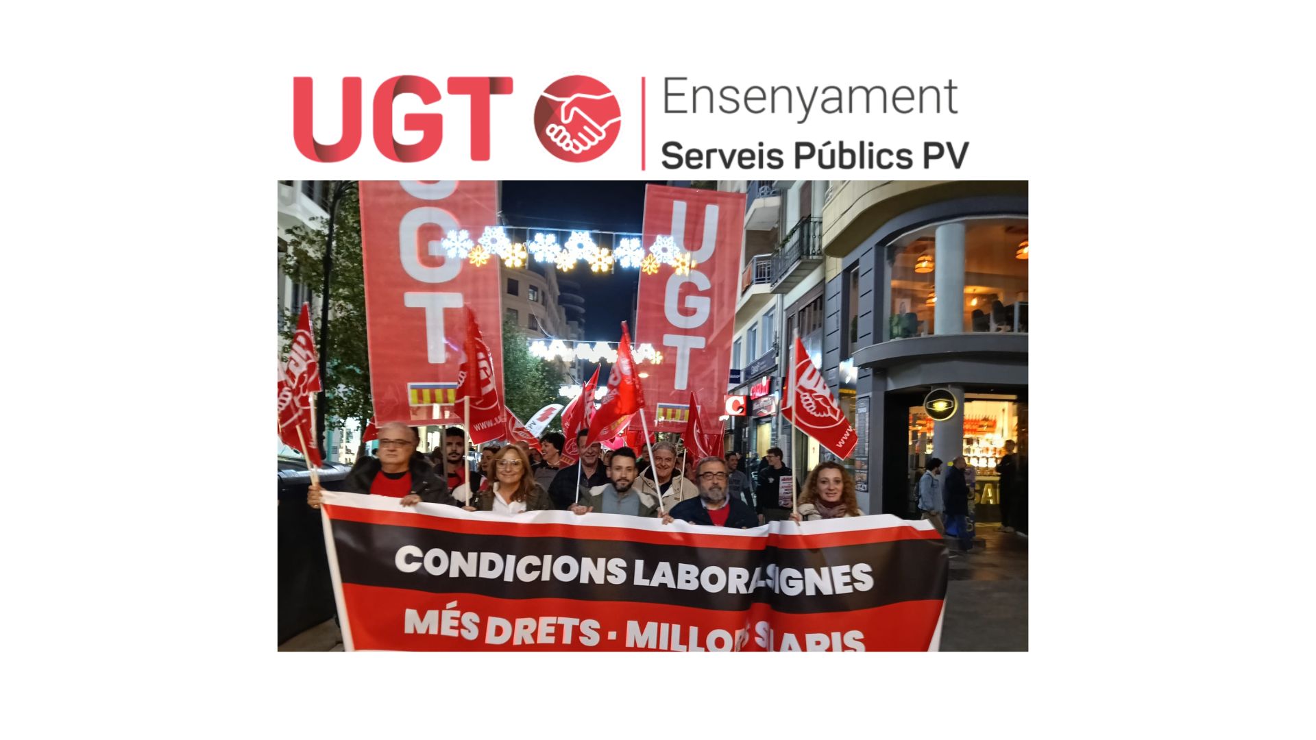 Forta adhesió a la vaga 11 de desembre: resposta contundent de la Comunitat Educativa