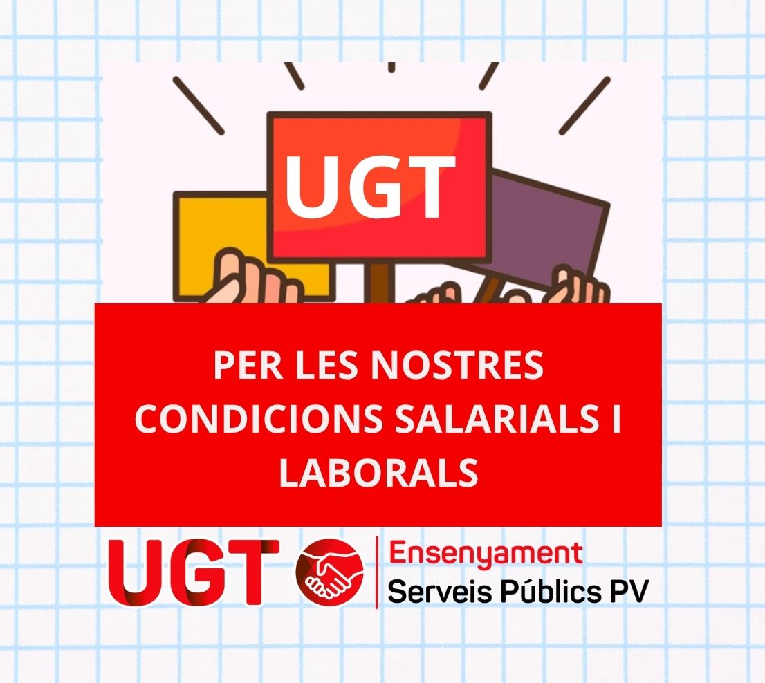 UGT, STEPV i CCOO  es neguen a negociar fins que no s’atenguen les reivindicacions salarials i de condicions laborals