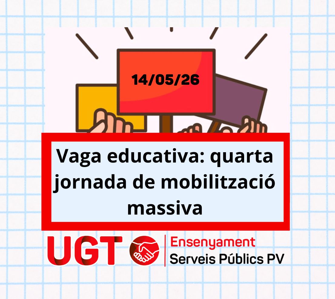 Vaga educativa: quarta jornada de mobilització massiva