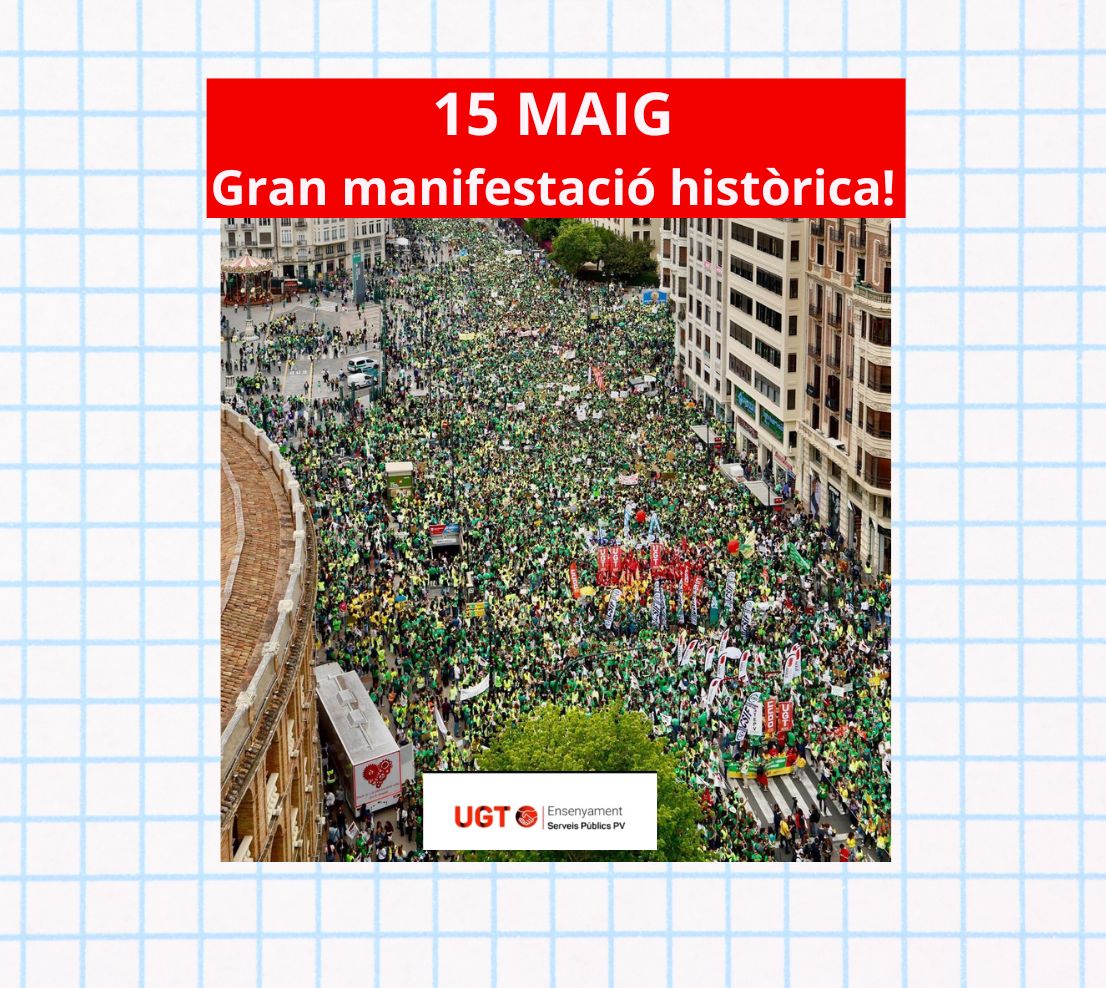 Cinquè dia de vaga educativa: Gran manifestació històrica!