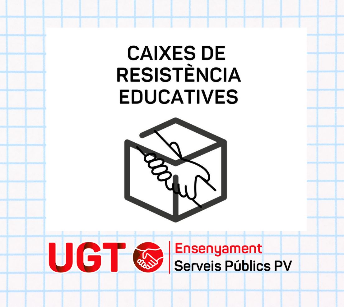 UGT proposa una xarxa descentralitzada de caixes de resistència per a la vaga educativa